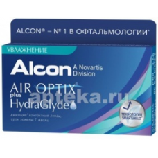 ALCON AIR OPTIX PLUS HYDRAGLYDE КОНТАКТНЫЕ ЛИНЗЫ ПЛАНОВОЙ ЗАМЕНЫ /-1,00/ N3