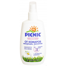 PICNIC BABY СПРЕЙ ОТ КОМАРОВ 120МЛ PICNIC BABY СПРЕЙ ОТ КОМАРОВ 120МЛ