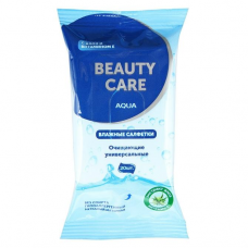 Салфетки очищающие универсальные алоэ + витамин е биси (beauty care) №20